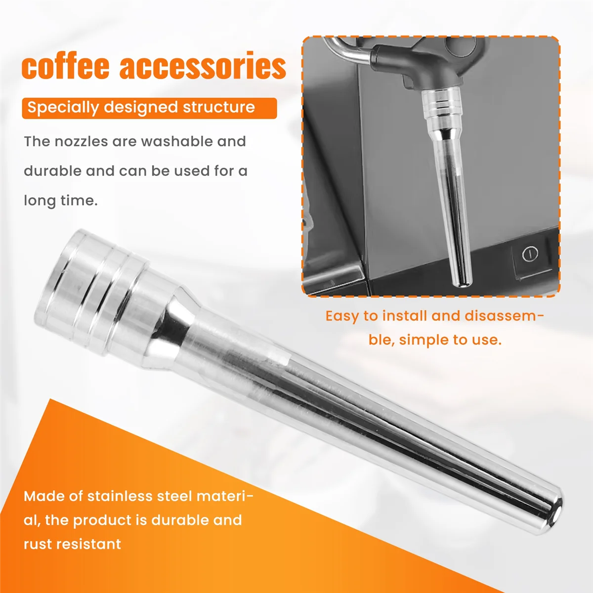 Носик наконечника парового сопла для Dedica EC680/EC685 EC9335 ECP3420 ECO310 внутренняя трубка из