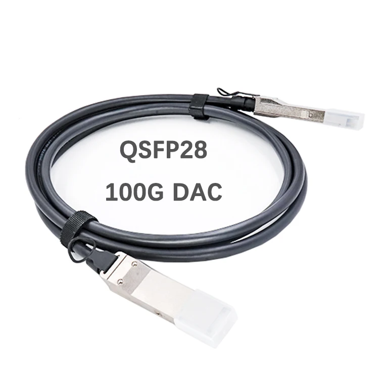 

Новинка на полке 100G QSFP28 DAC 1 м 2 м 3 м 4 м 5 м пассивное прямое прикрепление медный кабель Twinax QSFP28 к 100 г QSFP28 DAC