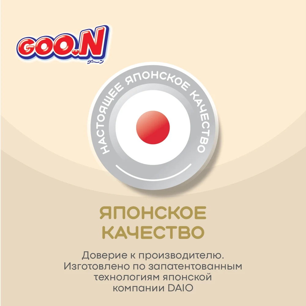 Подгузники GOO N Soft 3 M 7-12 кг 64 шт Японское качество Для новорожденных - купить по
