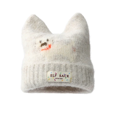 ELFSACK 2025 зимняя вязаная шапка