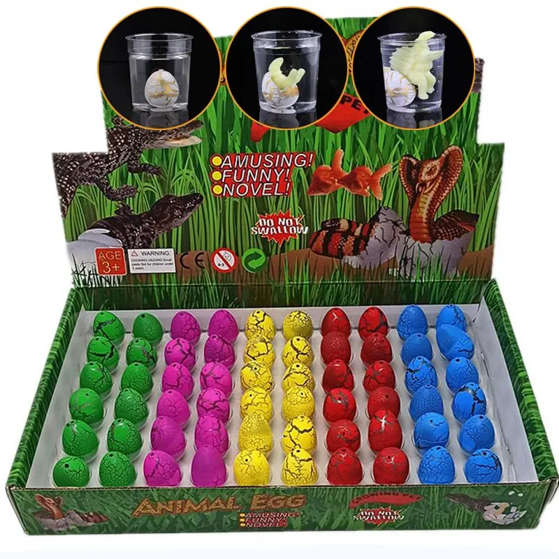 

60 шт. Волшебные Яйца динозавра, инкубация в воде, искусственное животное, обучающие игрушки для детей, подарок для детей