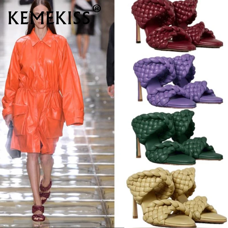 

Новые поступления от KemeKiss, женские сандалии на тонком каблуке, дизайнерская модная летняя обувь, женская Клубная обувь для вечерние, размер...
