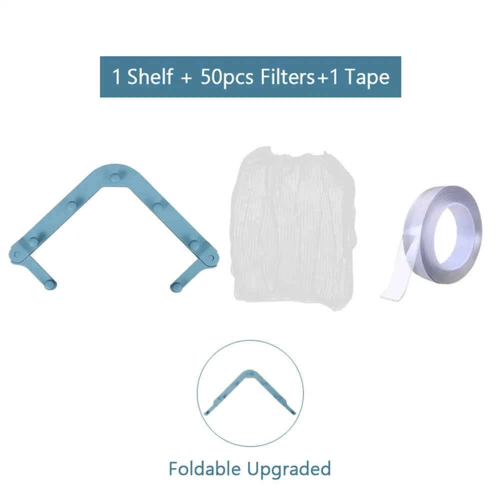 

Kitchen Sink Filter Multifunctional Triangle Holder Drainage Rack Sink Hanging Mesh Net Gadget Strainer Bag Anti-blocking Funnel
