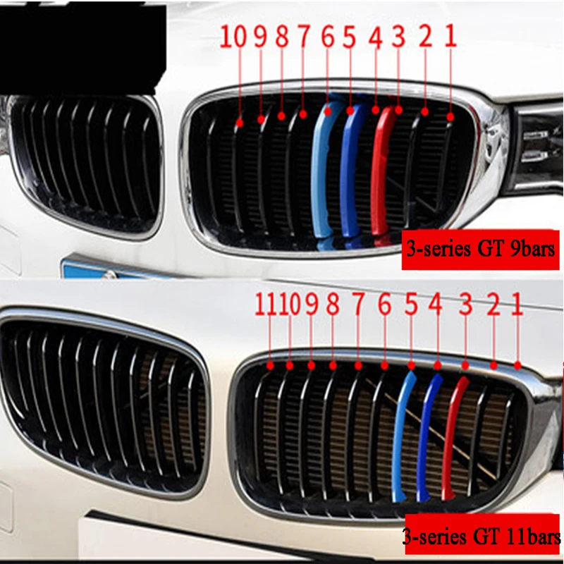 

Front Grille Trim Strips For BMW E46 E90 E60 E39 E36 F30 F10 F20 X5 E70 E53 G30 E91 E92 E93 E87 X3 E83 F25 X6 E71 F31 F22 F34 X1