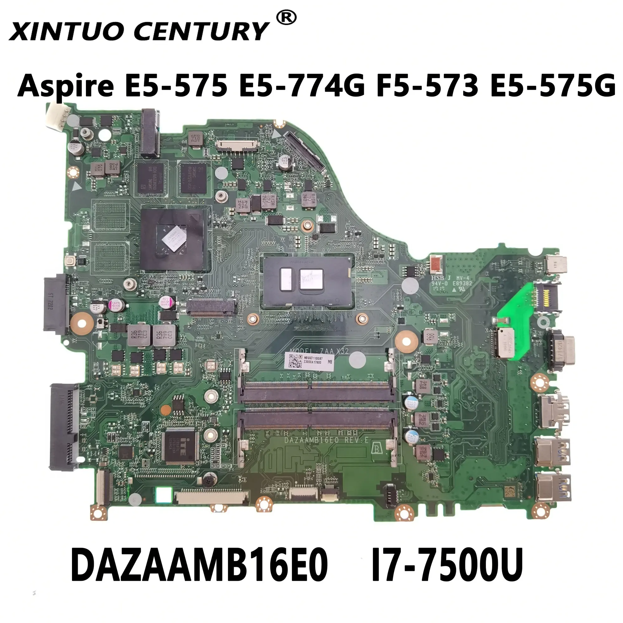 

Для Acer Aspire E5-575 E5-774G F5-573 E5-575G, материнская плата для ноутбука ZAA DAZAAMB16E0 CPU I7-7500U GPU GTX940M 2GB DDR4 100% протестирован
