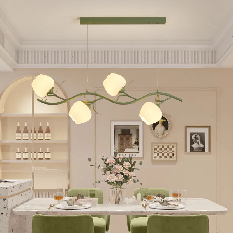 

Современная светодиодная Подвесная лампа для столовой, интерьерный декор, кухонные обеденные столы, люстры 2022, Цветочный подвесной светильник в скандинавском стиле