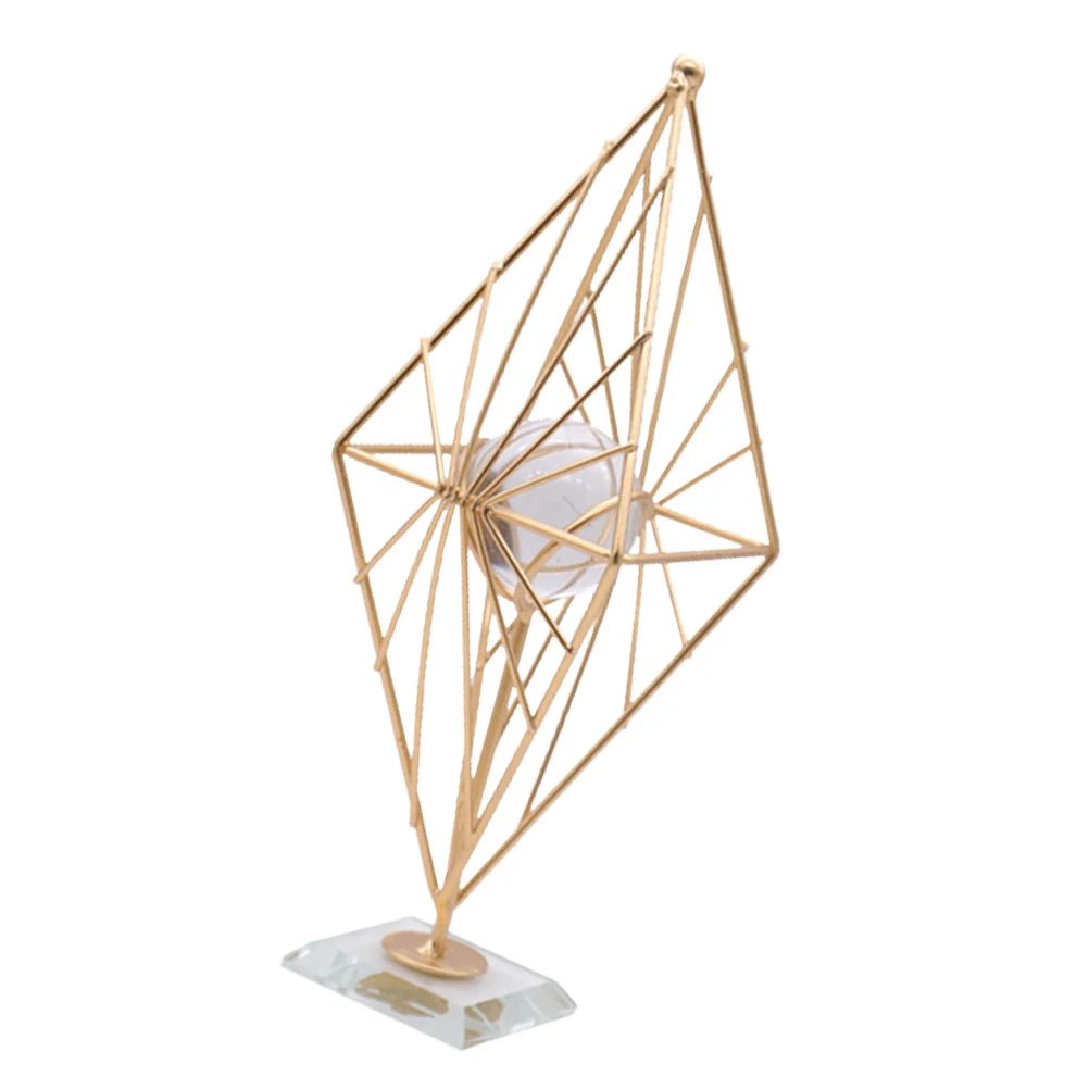 

Rhombus Ornament Nordic Style Rhombus Ornament Iron Ornament Desktop Craft