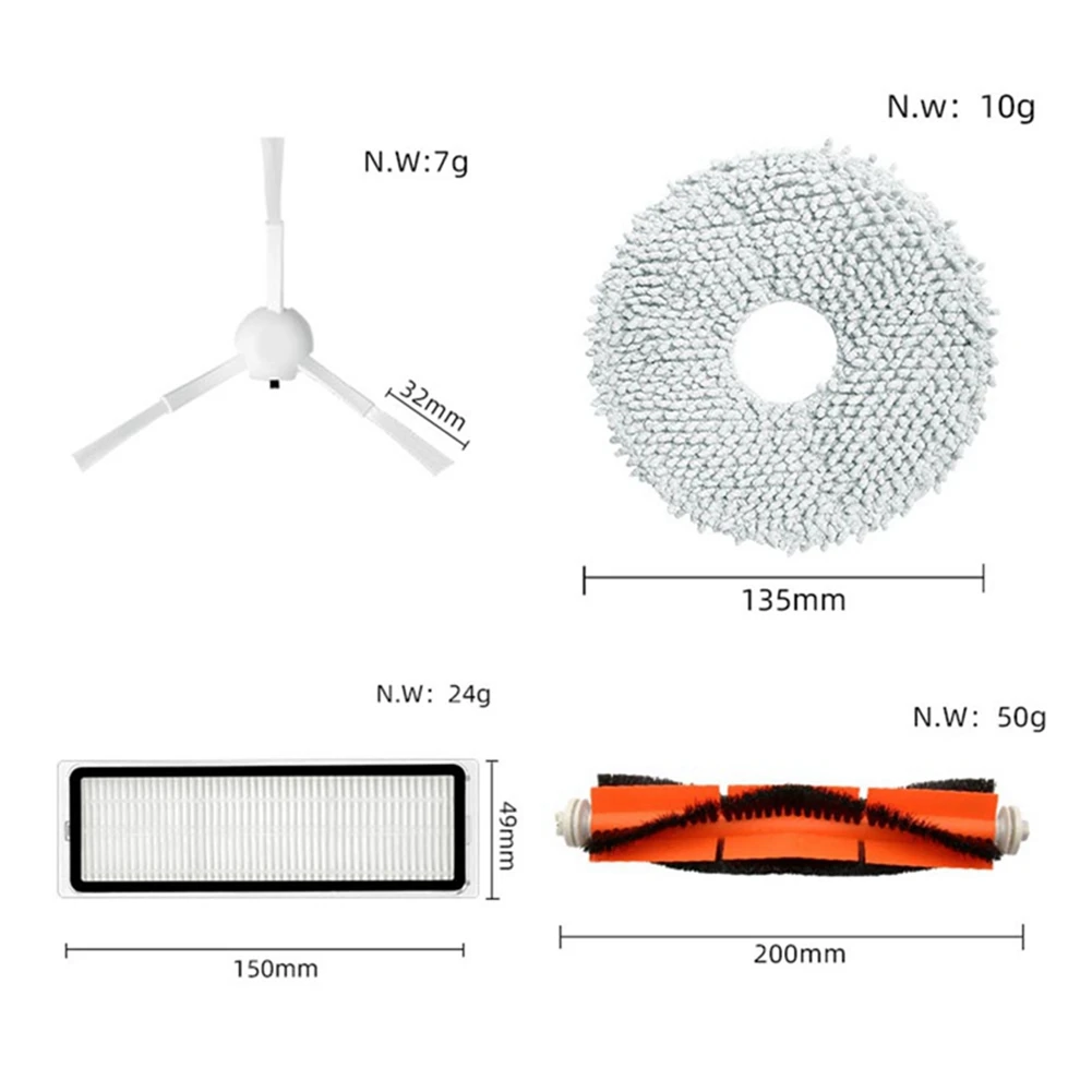 

For Xiaomi Dreame Bot L10S Ultra Robot Cleaner Mop Cloth Hepa Filter Dust Bag Spare Kit Part Accessories