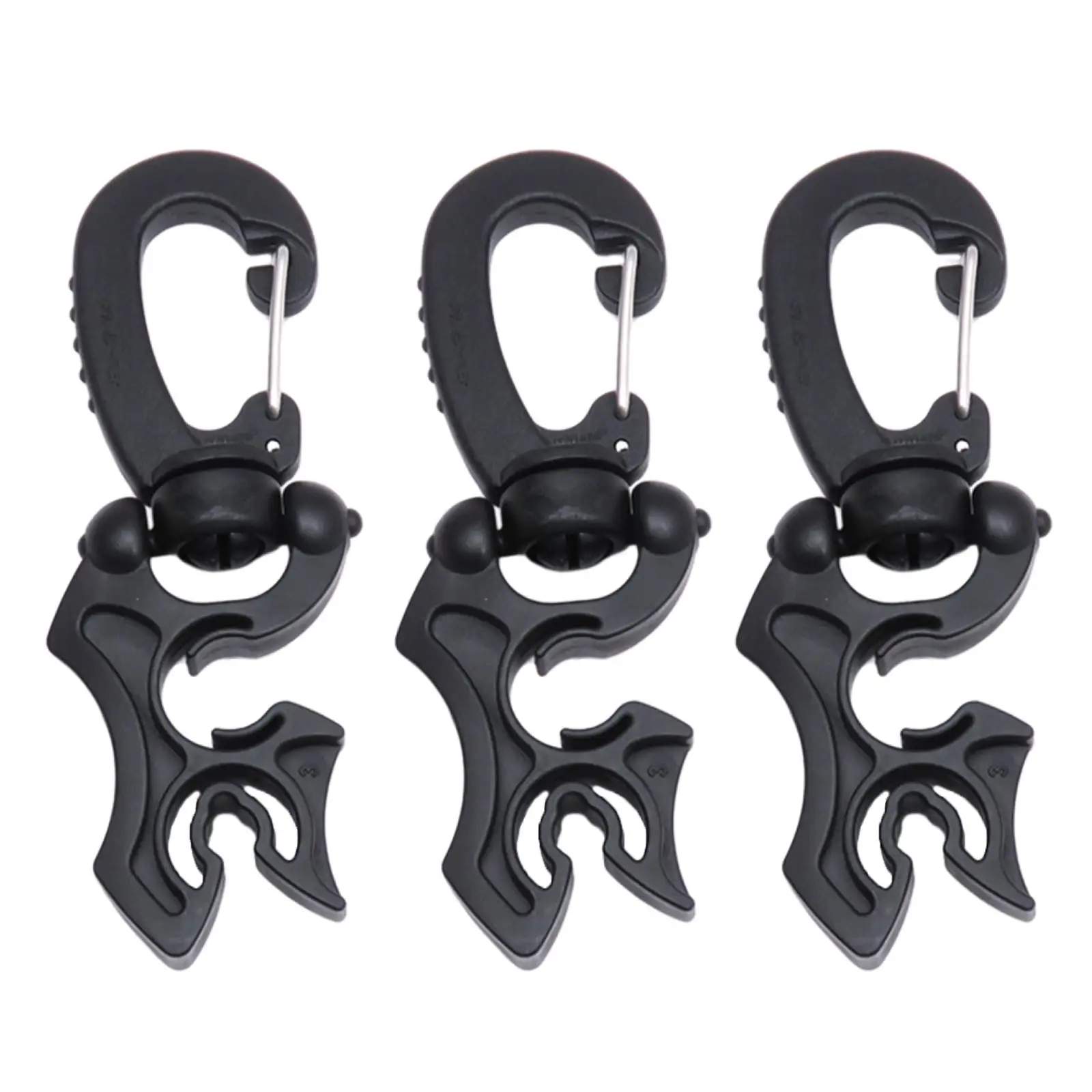 

3x Hose Holder Clip Scuba Diving 2ND Stage Hose Regulator Retainer Buckle Low Pressure Hoses Gauges Accessories black