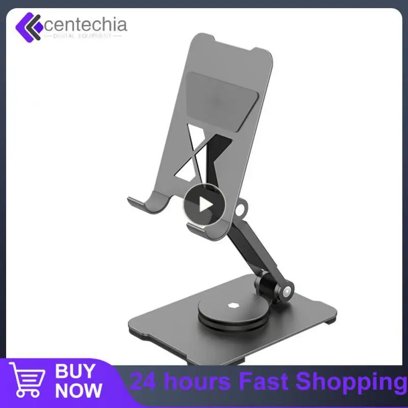 

Adjustable Cellphone Holder Convenient Mobile Phone Holder Aluminum Alloy Folding Desktop Phone Stand Stand Accessory Rotatable