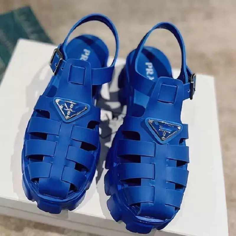 Women Summer Foam Round Toe Sandals Female Ankle Buckle Platform Vintage Shoes Outdoor Beach Sandals Comfortable Sandalias Mujer