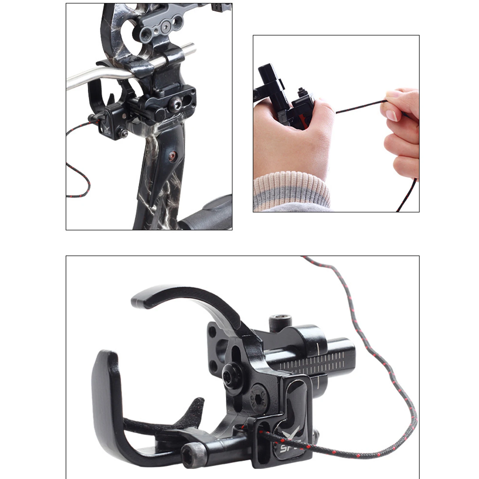 Металлическая композитная подставка для лука из алюминиевого сплава откидная с