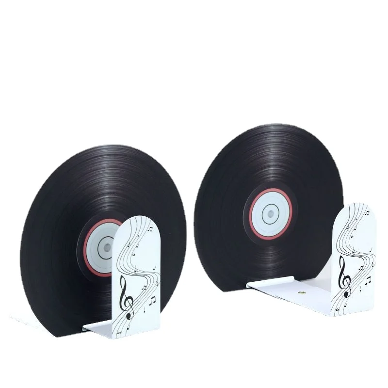 

round magazine organizer Retractable retro nostalgic creative music record book stopper desk organizer metal book end