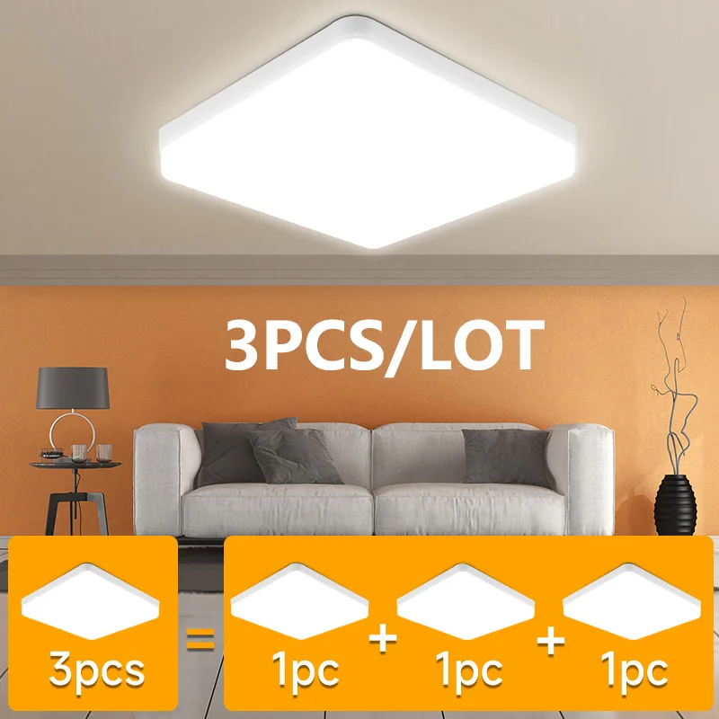 Modern Led Ceiling Lamps 20/30/40/50W Ceiling Panel Lights 220V Led Ceiling Lamp Indoor Lighting For Kitchen Bedroom Living Room