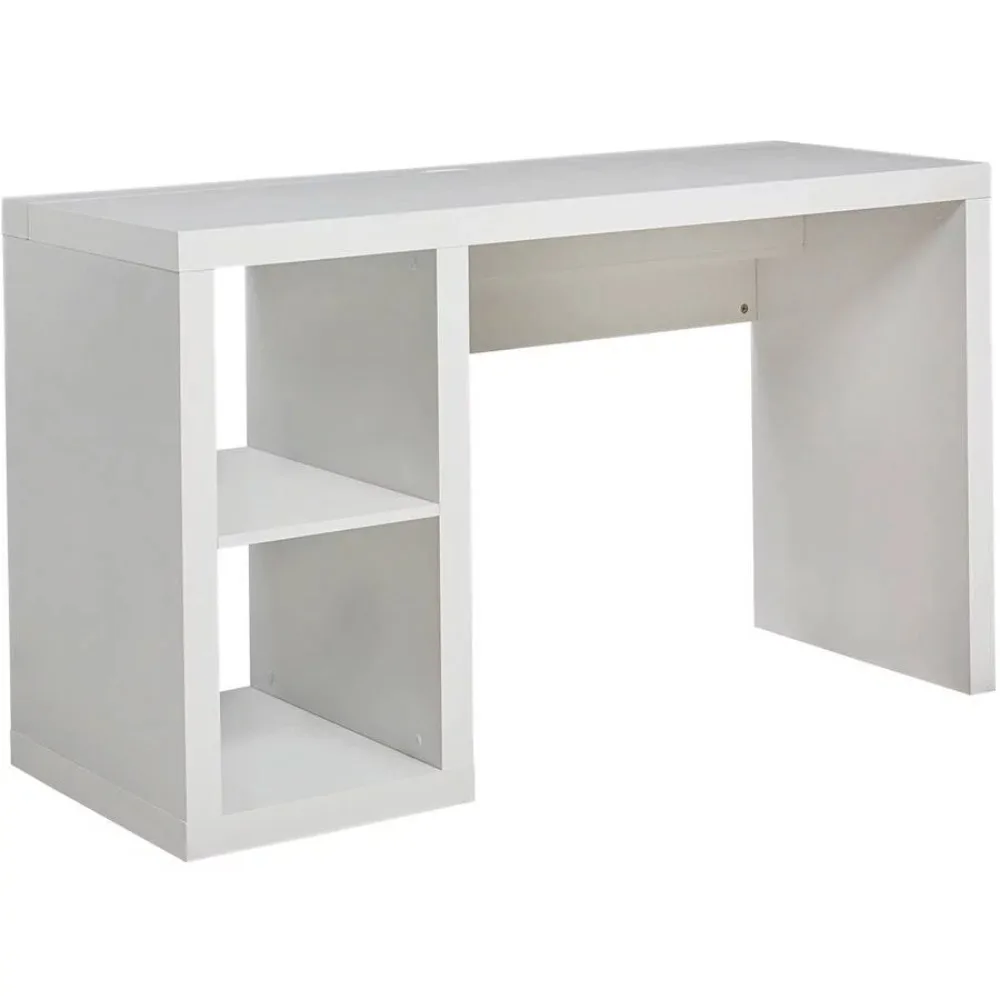 

Computer Desk Table Cube Storage Office Desk, White Pc Desk