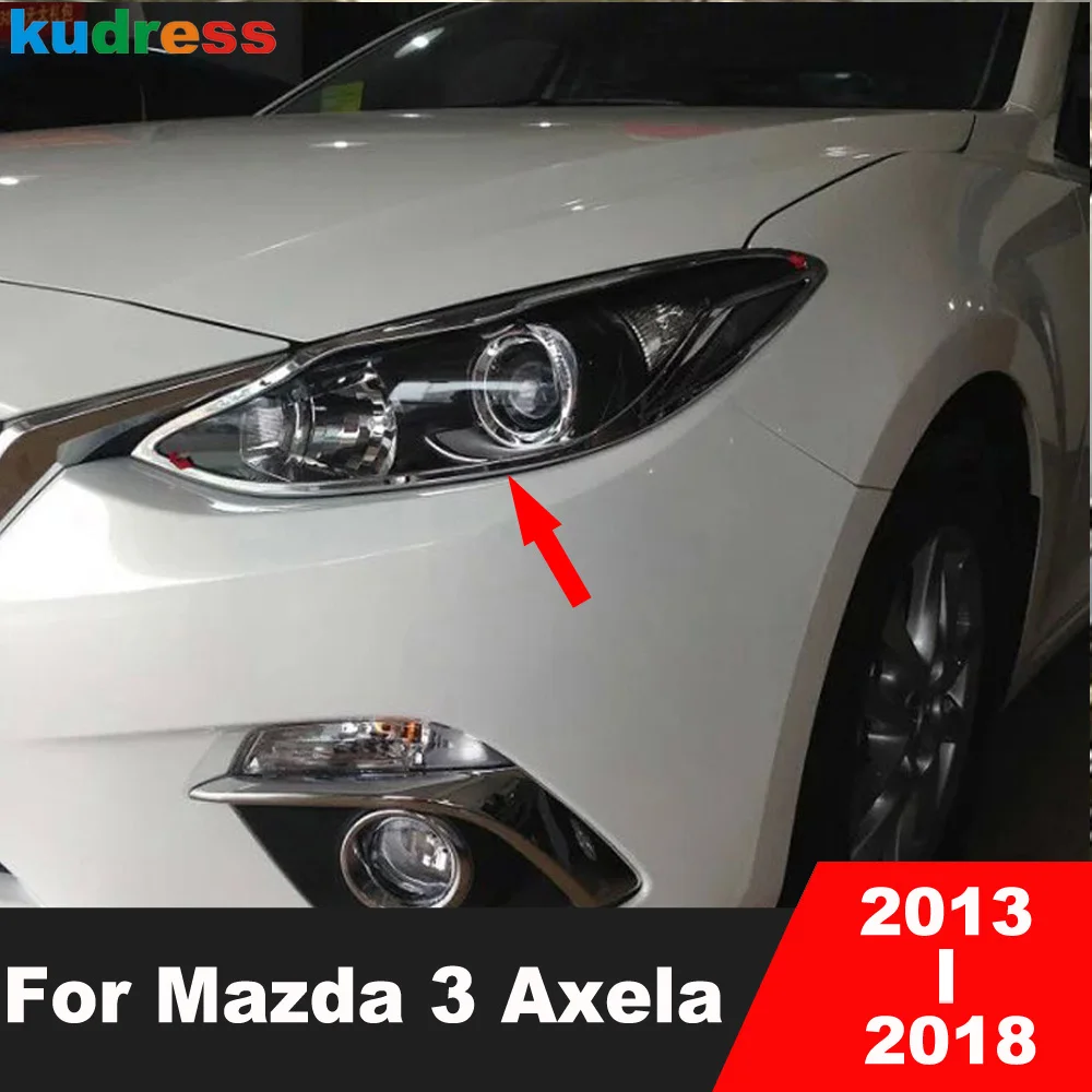 

Накладки на передние фары для Mazda 3 Axela 2013 2014 2015 2016 2017 2018