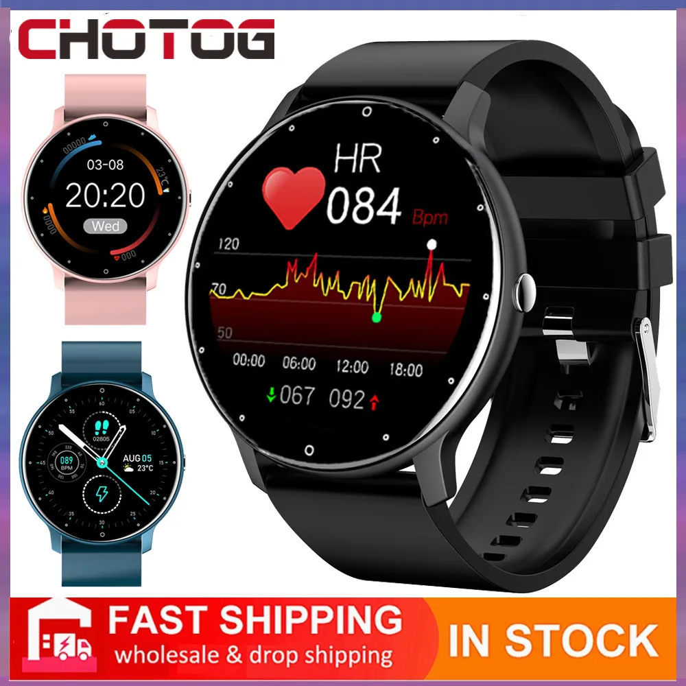 

2022 New ZL02 Smart Watch Men Custom Face Smartwatch Women Sport Fitness Tracker Colok Blood Pressure Heart Rate For Android IOS
