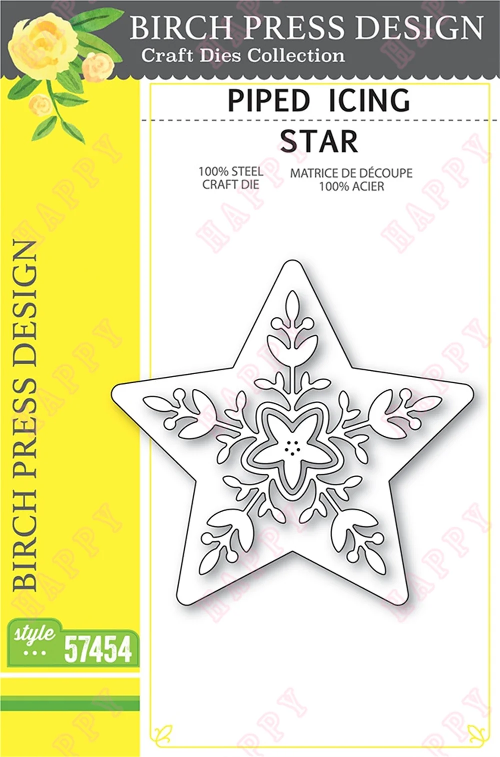 

Christmas Metal Cutting Dies Piped Icing Star Paper Cards Photo Album Decoration Scrapbook Diary Embossing Template Knife Mould