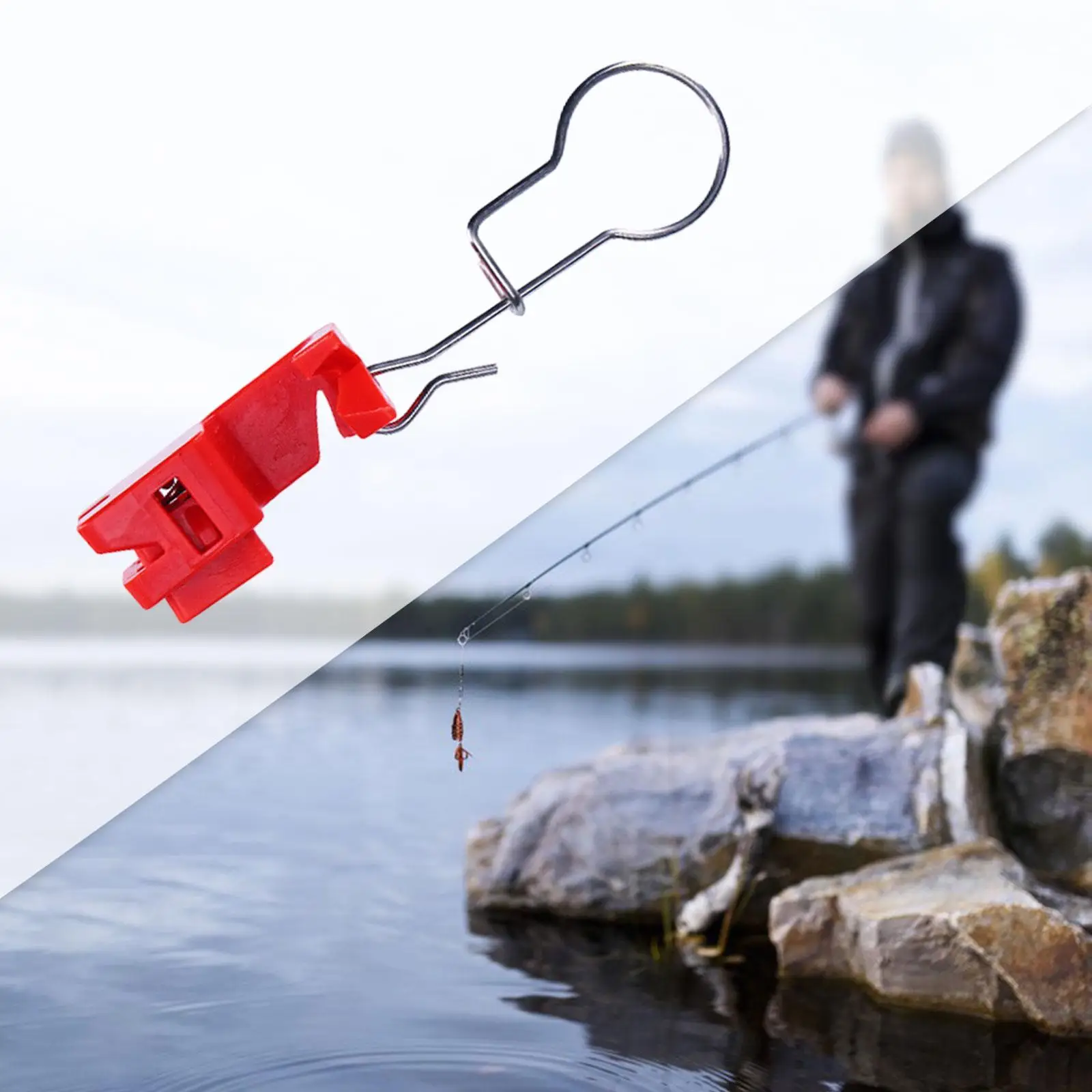 Рыболовное снаряжение с зажимом для рубанок