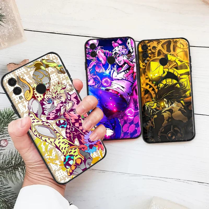 

JOJO’S BIZARRE ADVENTURE OVER HEAVEN Phone Case For Huawei Honor 7X 8X 8C 9 V9 9X 10 V10 10i V20 20i 30 Lite Silcone Black Cover