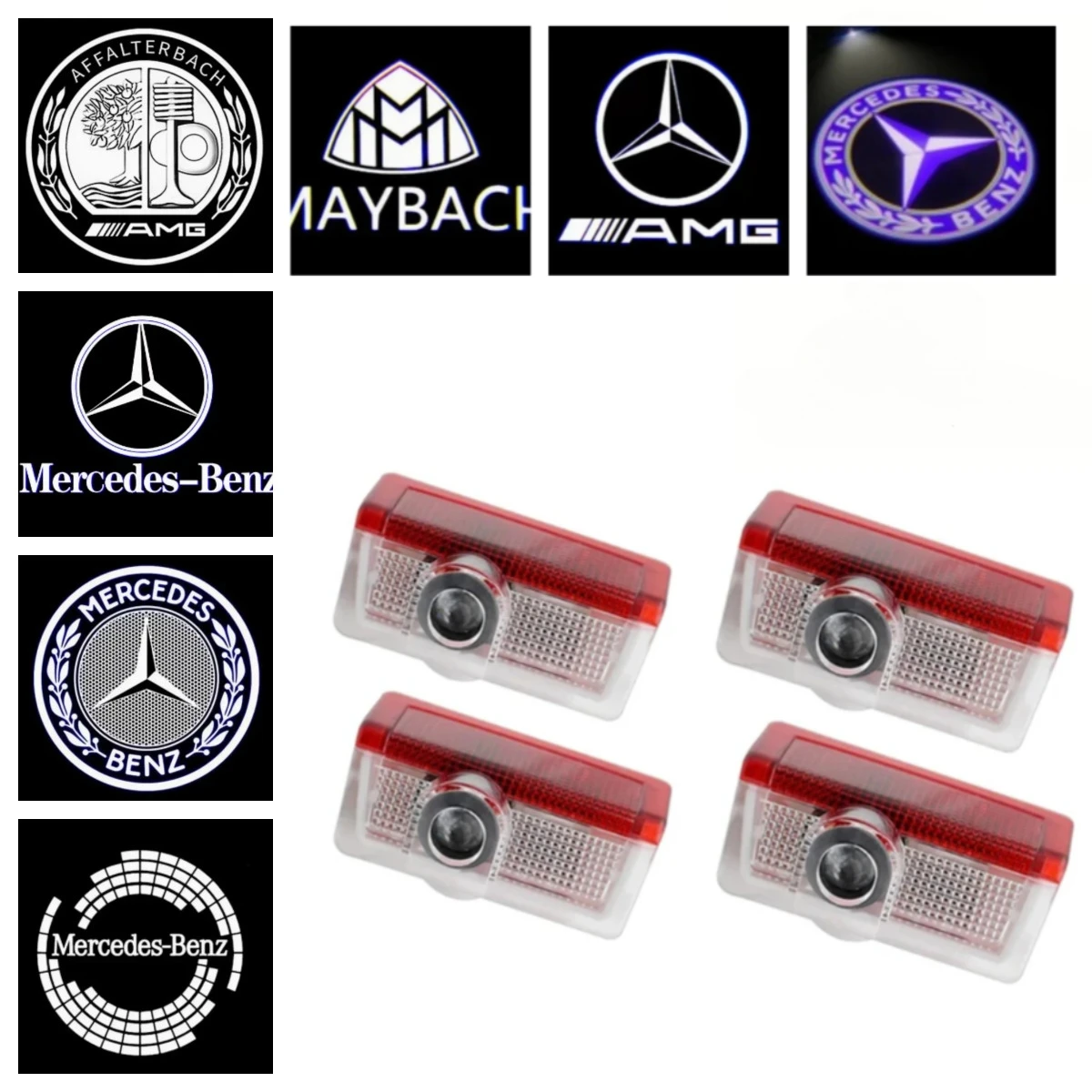 2-4 шт. лампа двери автомобиля с логотипом лазерное украшение проект лампа-призрак