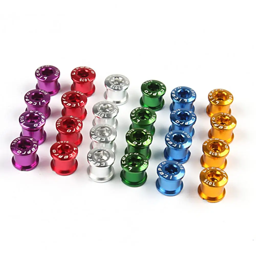 

Crankset Screw Universal Quick Release Double Disc Mountain Folding Bicycle Tooth Disc Nail for Bike Repair