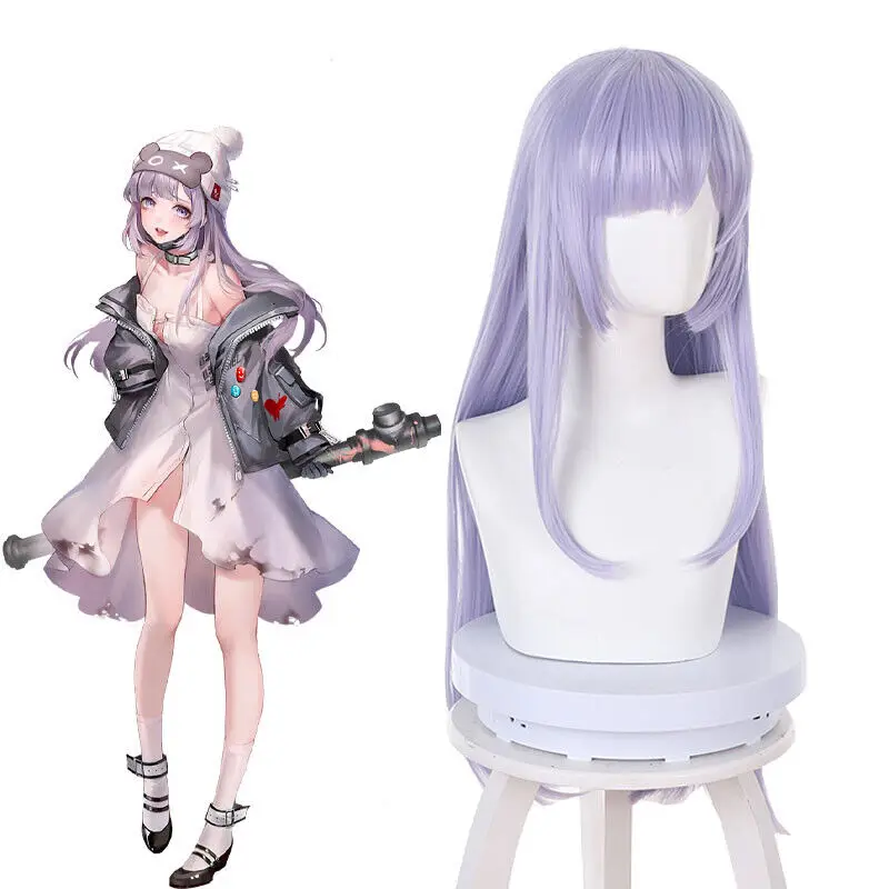 Парики для косплея Путь в никуда Hella 80 см женские длинные светло-фиолетовые