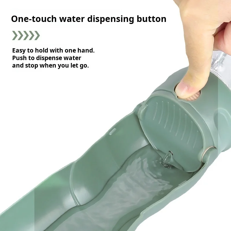 Переносная поилка для собак секционный складной Поильник питомцев на открытом