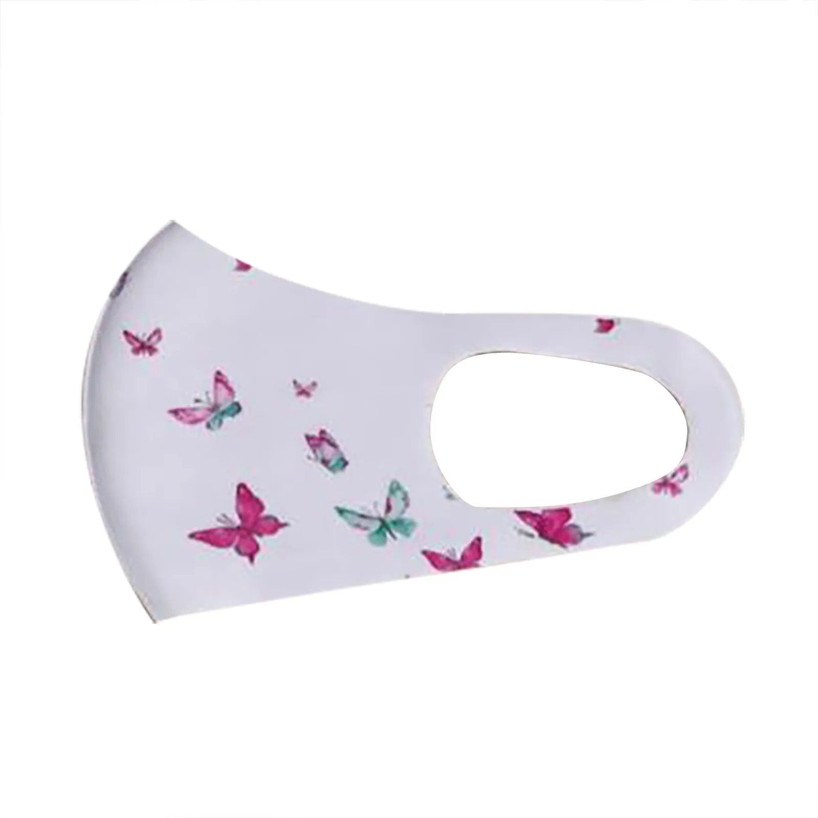 1 шт. дышащая шелковая маска с принтом бабочек |