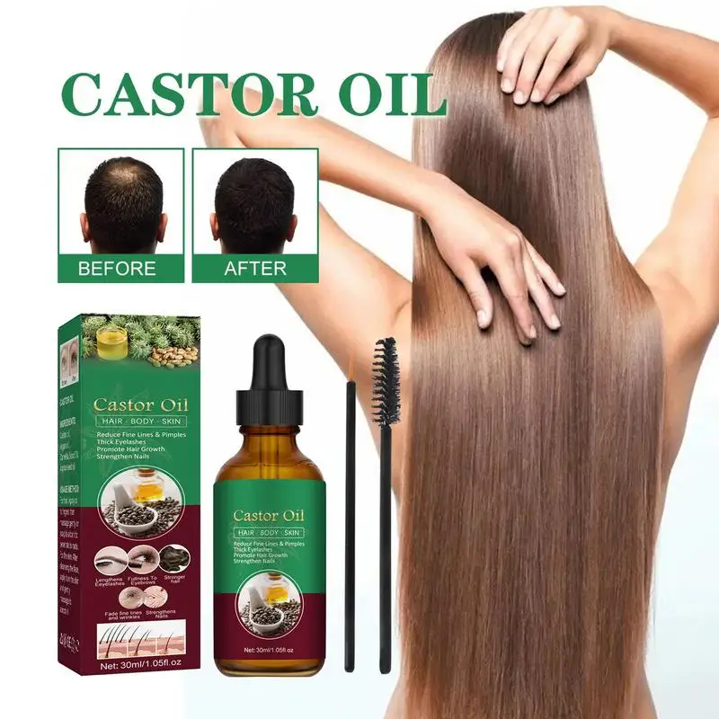 

Sdotter Hair Growth Castor Oil | Natural Hair Moisturizer for Dry Hair | Eyelash and Eyebrow Enhancer Hair Care Accessories for
