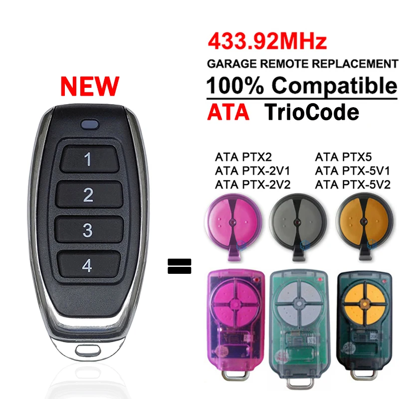 Для ATA PTX2 PTX5 пульт дистанционного управления гаражом совместимый с PTX 2V1 2V2 5V1 5V2