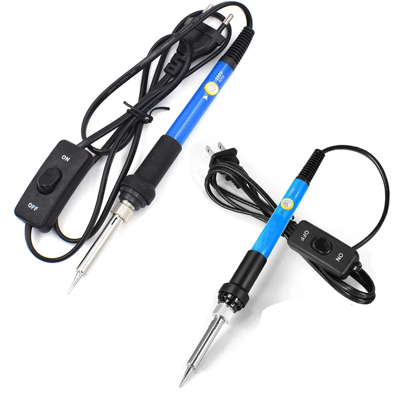 Электрический паяльник переменного тока 110 В/220 В 60 Вт с переключателем и