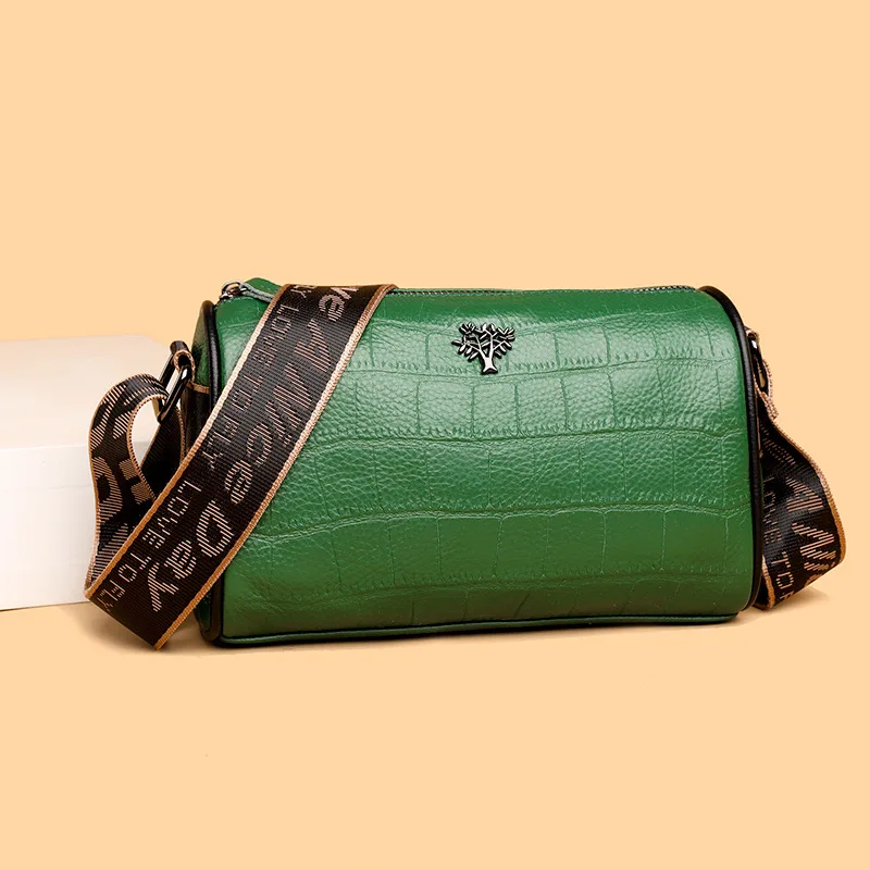 

New Fashion Trend Stone Sling Luxury Designer Handbags Women'S Genuine Leather Pillow Casual Vintage Tote Lady Side Shoulder Bag