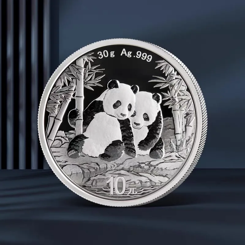 

Серебряная монета Панда 10 юаней 2007-2026