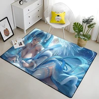 best anime sexy girl beauty modern house living room floor matte bedroom carpet poster mat pattern decorative square rug gift