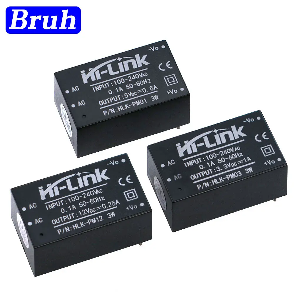 Φ 220V to 5V/3,3 V/12V Мини модуль питания, интеллектуальный модуль источника питания
