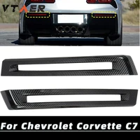 Exterior ABS Rear Tail Fog Light Lamp Sticker 2pcs For Chevrolet Corvette C7 2014 2015 2016 2017 2018 Car Accessories