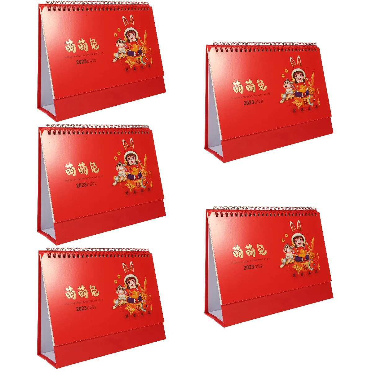 

5x Table Desktop Decorative Smooth Writing Calendar Ornament 2023 Calendar Creative Calendar Desk Calendar for Decor