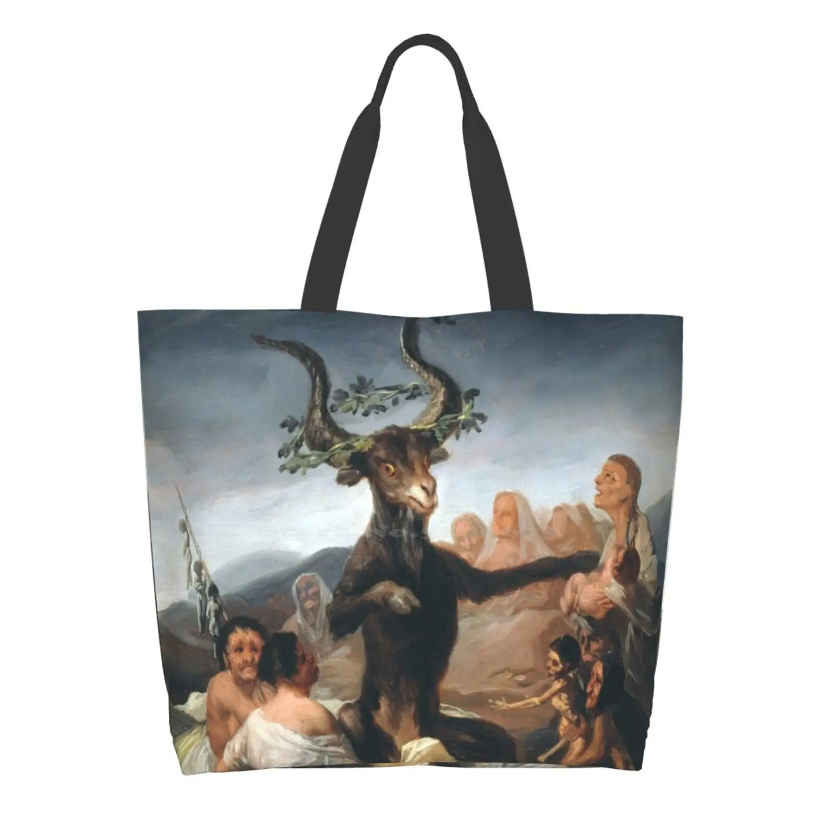 

The Witches S Th By Francisco Goya | Satanic Art Large Size Reusable Foldable Shopping Bag Francisco Goya Witches S Th Witch