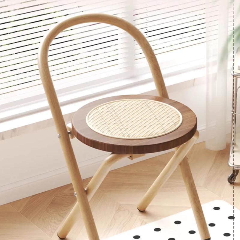 wa akcent krzesła do jadalni projekt salonu składane rattanowe drewniane minimalistyczne Sillas De Comedor dom umeblowanie CC