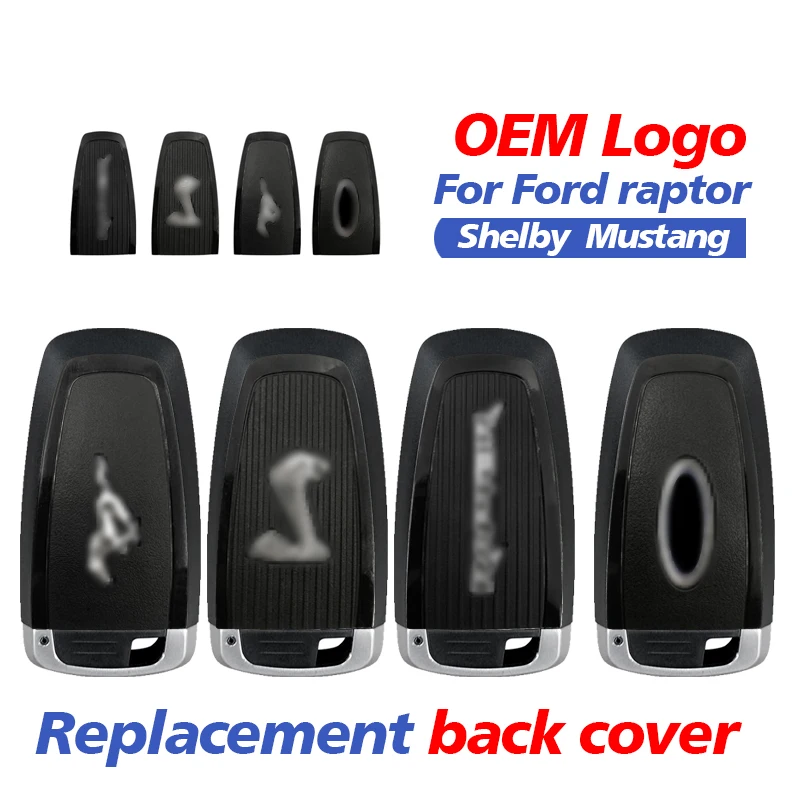 

OEM Logo Car Key Case Cover For Ford raptor shelby mustang Cobra Replacement Shell Cover Back Cover Original Car Remote Shell