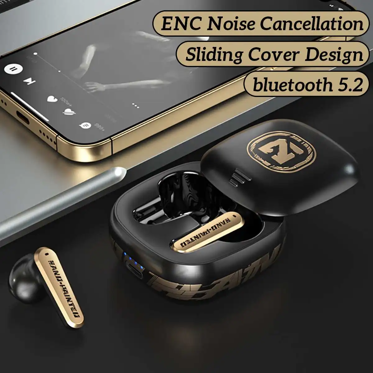 TWS-наушники GAINBANG с поддержкой Bluetooth и активным шумоподавлением |