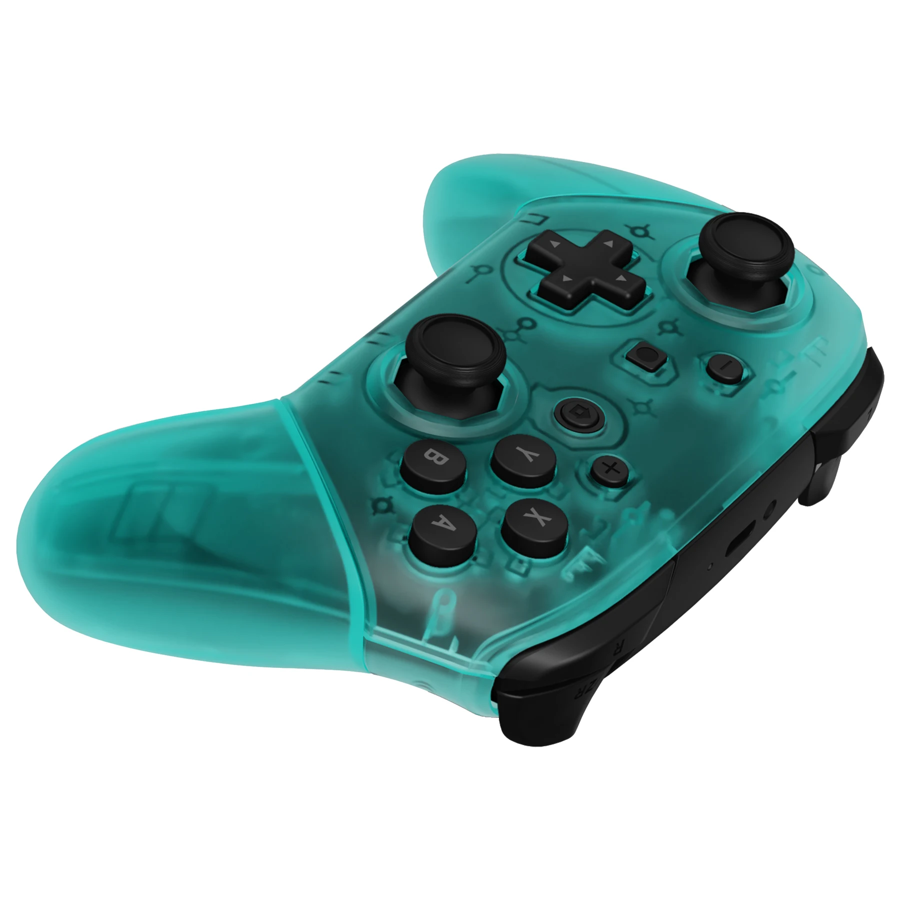 Сменный корпус рукоятки eXtremeRate для контроллера NS Switch Pro — изумрудно-зеленый, восьмиугольный дизайн с воротами (art.: 3920cd457fa88) - 3920cd457fa88
