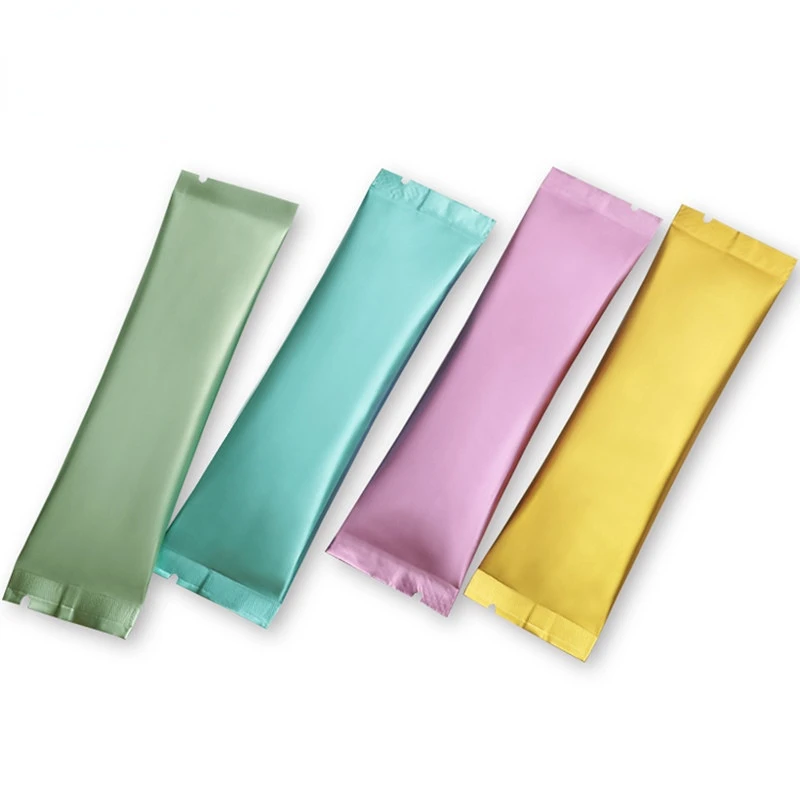 

200pcs 30x120mm Aluminum Foil Open Top Liquid Bag Heat Sealing Coffee Fruit Milk Powder Honey Shampoo Trial Packaging Pouches