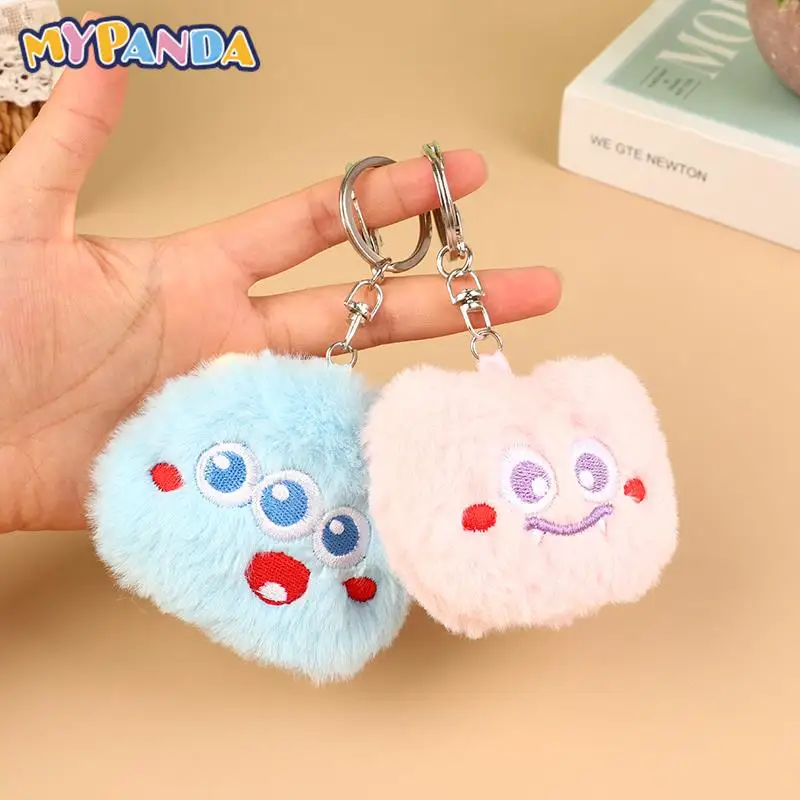 

1 шт. маленькая искусственная подвеска с мультяшным рисунком, мягкая кукла, брелок для автомобиля, украшение, детский подарок