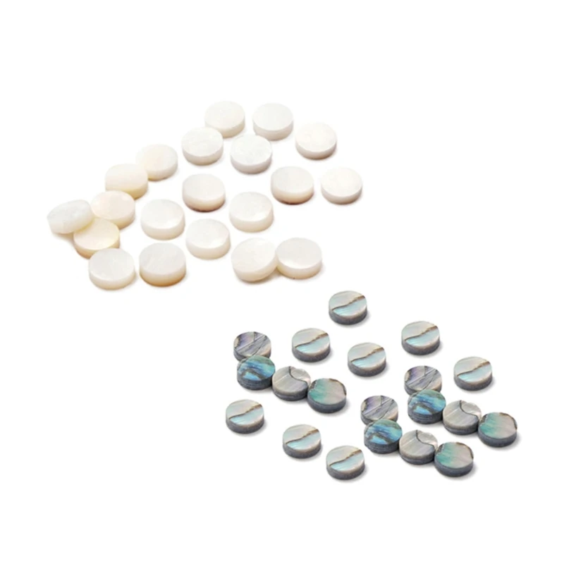 

20 Pcs Abalone Material Dots Fingerboard Inlay Dot Guitar Fretboard Dots