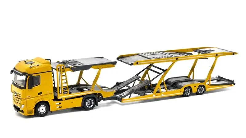 Уникальная модель × крошечный 1:64 Actros двухслойный автомобильный прицеп