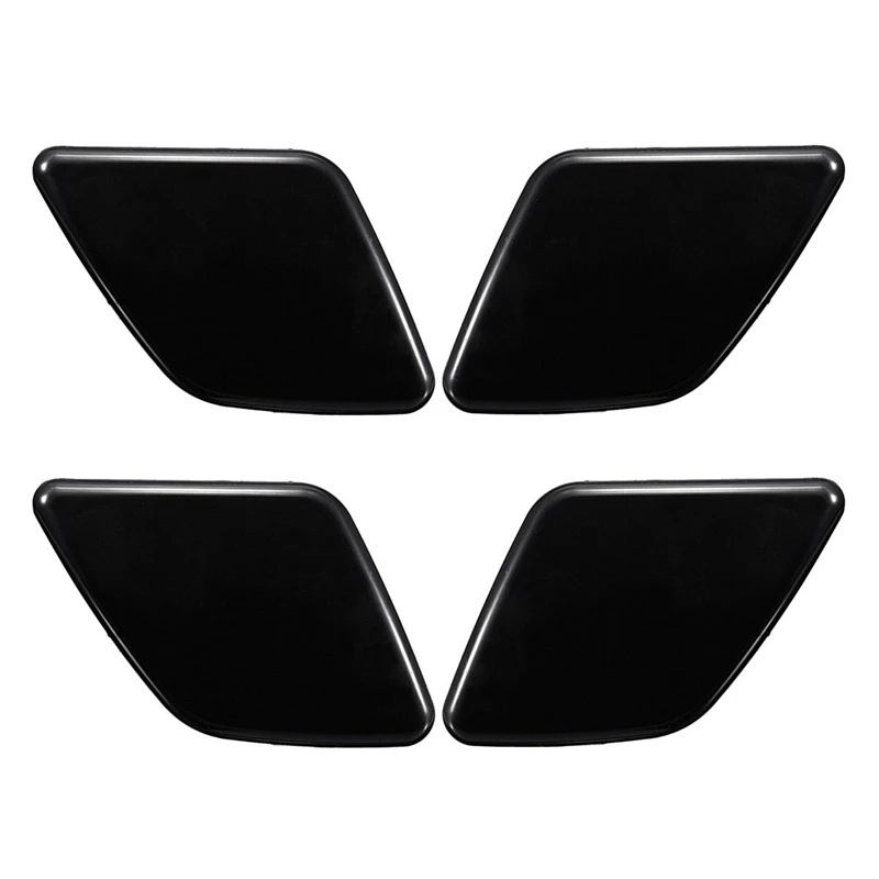 

2 Pair L+R Side Headlight Bumper Washer Cap Jet Cover For Volvo XC90 2007-2014