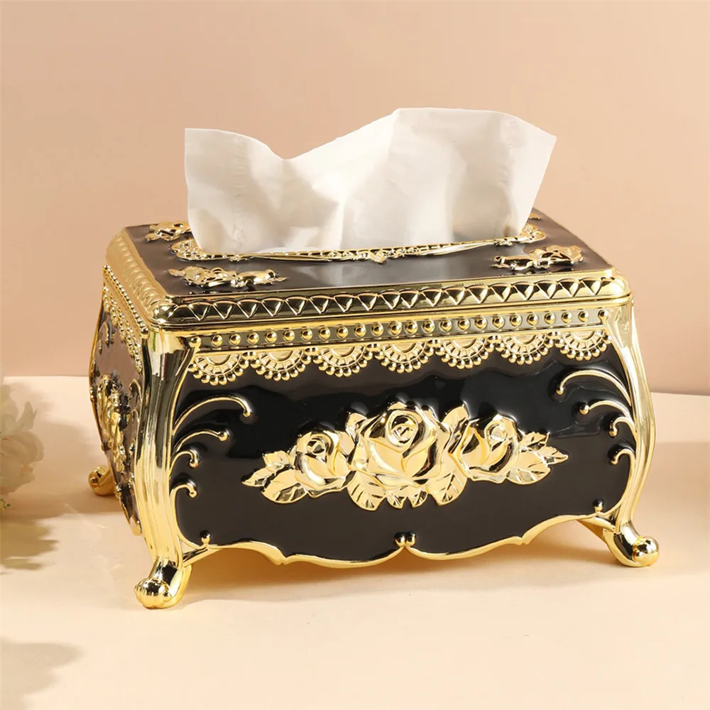 

1Pcs European style acrylic tissue box, fashionable and creative tissue holder, bar and restaurant napkin storage box
