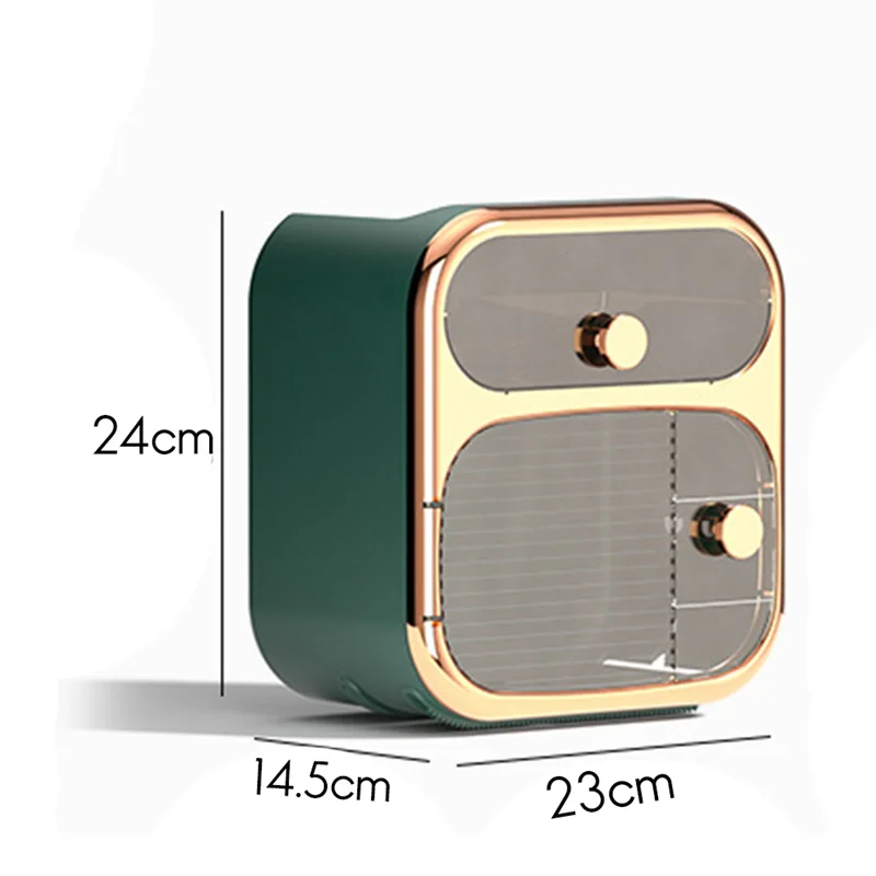

Диспенсер для бумажных полотенец, держатель для туалетной бумаги, водонепроницаемая коробка для салфеток, настенное крепление, полка для хранения, стойка, коробка для хранения бумаги, зеленый